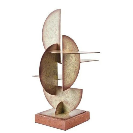 Handgefertigte Eisen-Skulptur im Halbkreis-Design