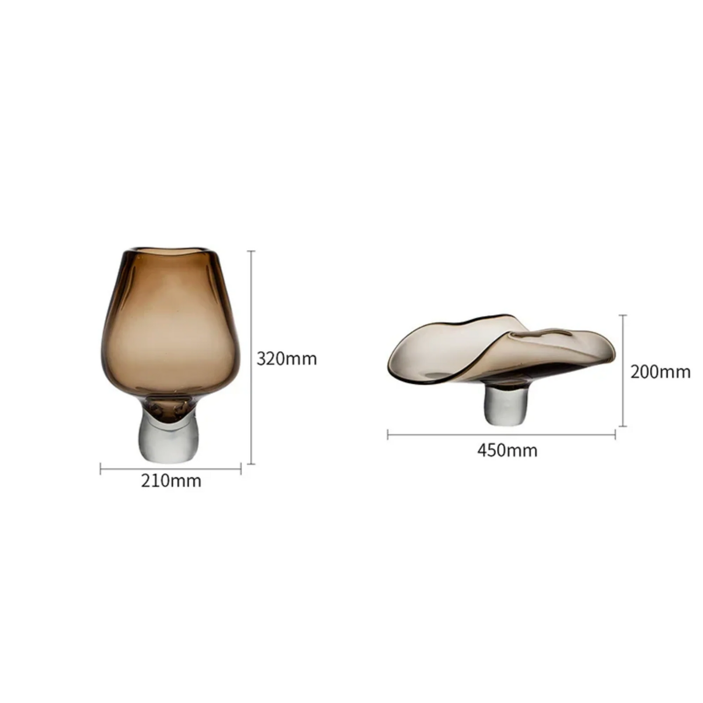 Handgefertigte Glasvase – farbig, hochwertig, einzigartig, Centerpiece