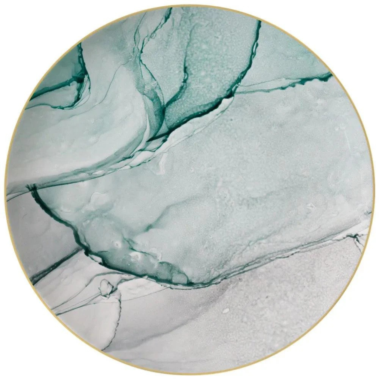 Luxuriöses Green Marble Bone China Geschirrset