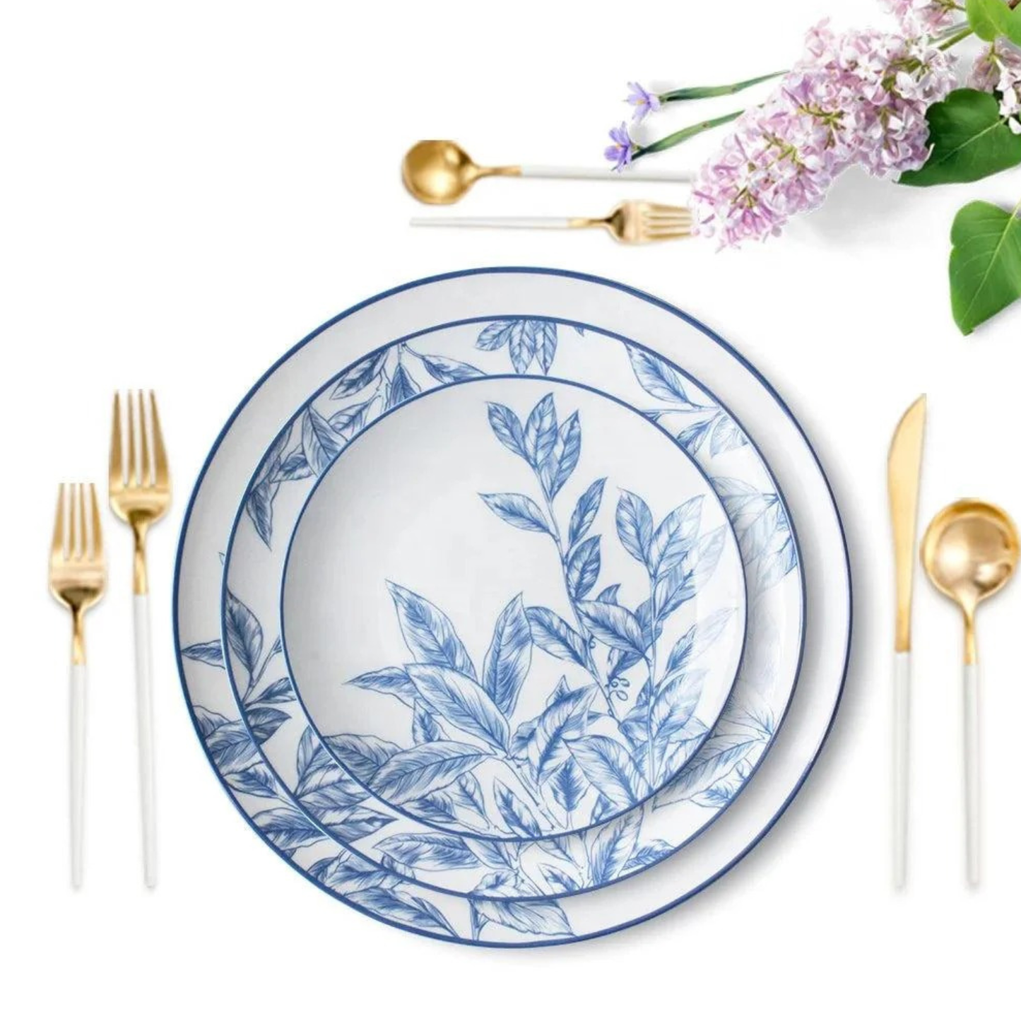 Designer Blau Luxus Bone China Geschirrset