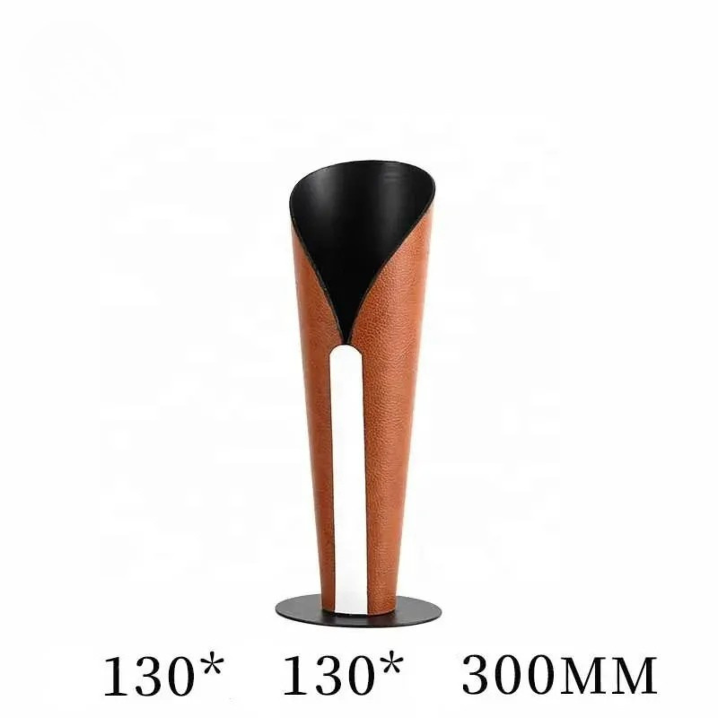 Braun Leder Metall Vase – Stilvolle Moderne Tischdeko