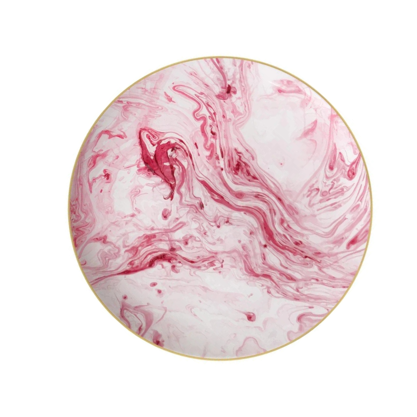 Rosa Marmor Muster Luxus Bone China Geschirrset