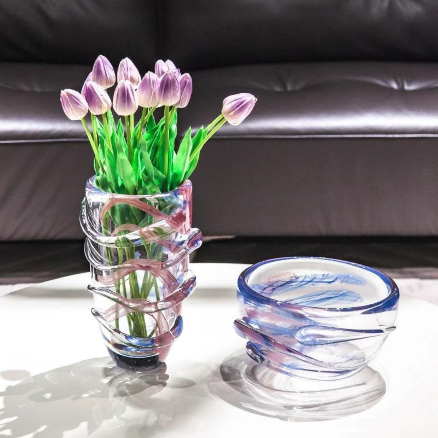 Handgefertigte Moderne Kunstglasvase