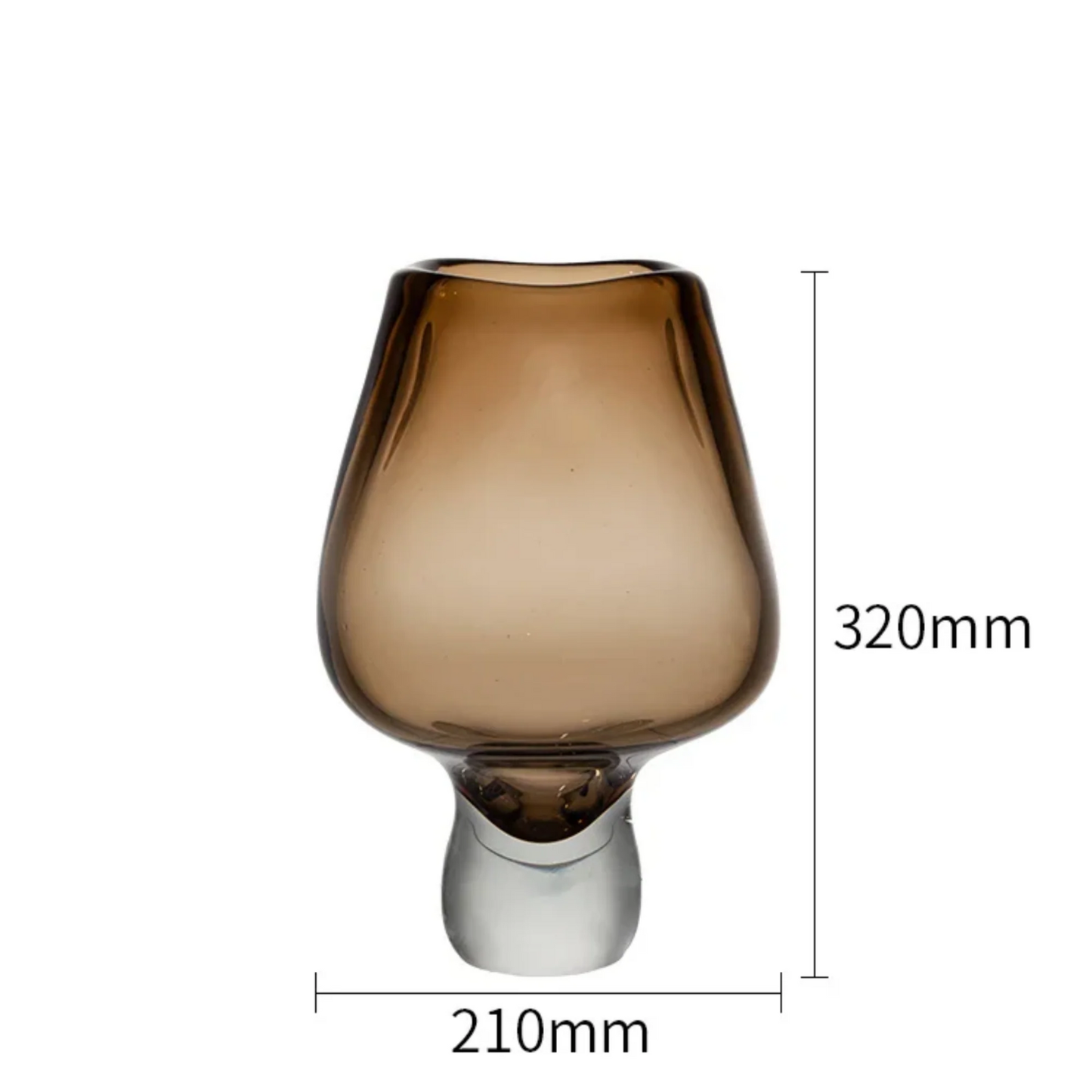 Handgefertigte Glasvase – farbig, hochwertig, einzigartig, Centerpiece