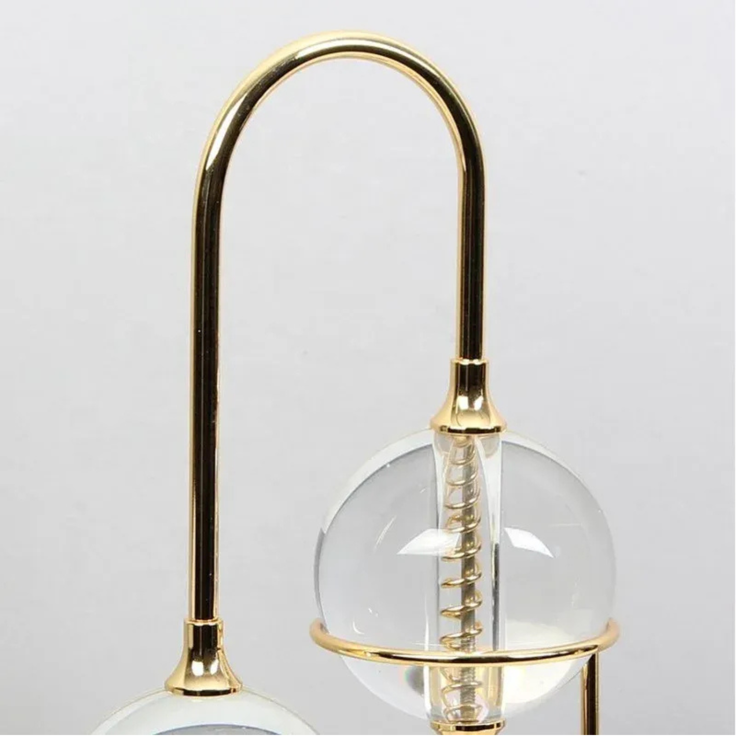 Luxus Kristallkugel Skulptur Gold Metall Marmor Basis Wohn Deko