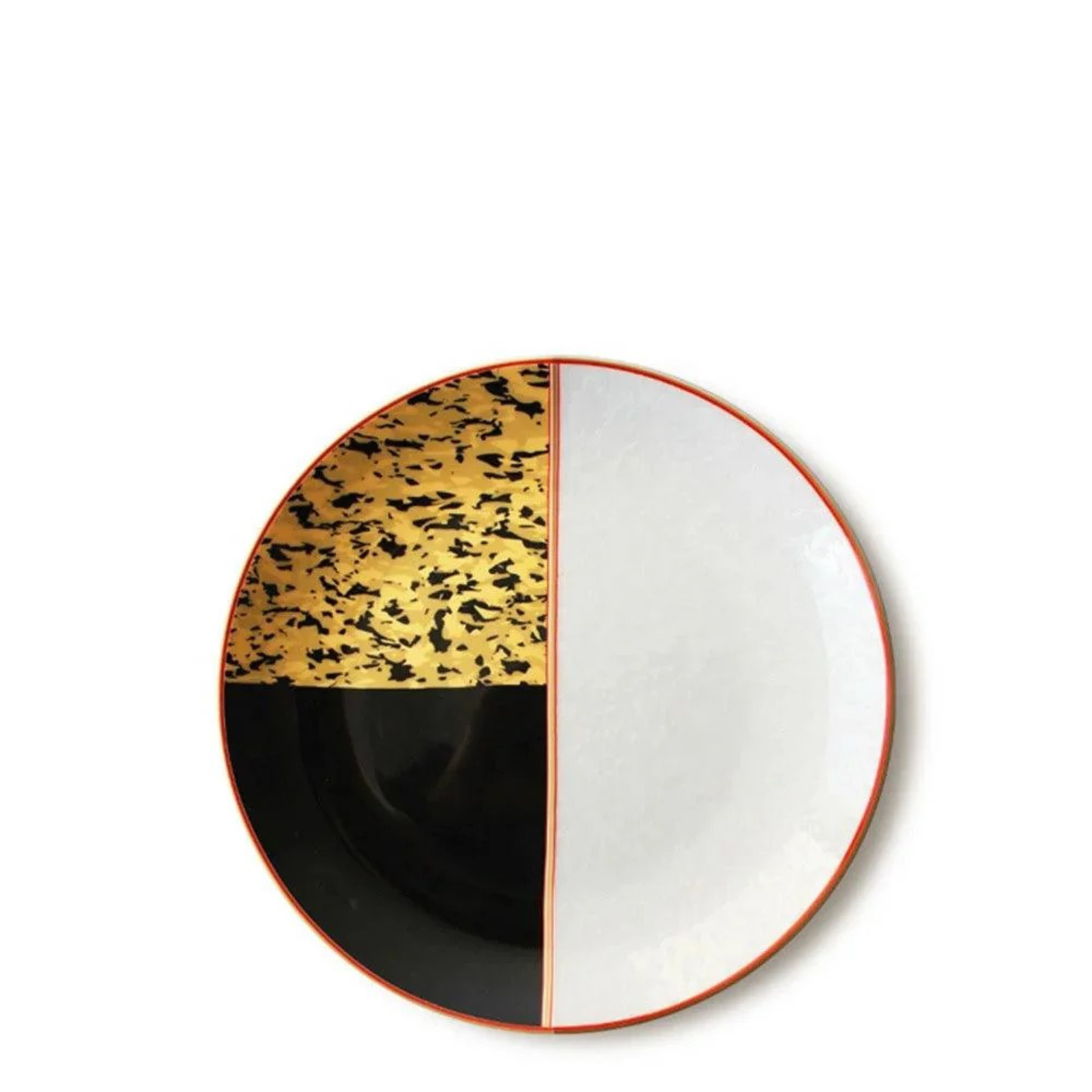 Schwarz Gold Marmor Luxus Bone China Geschirrset