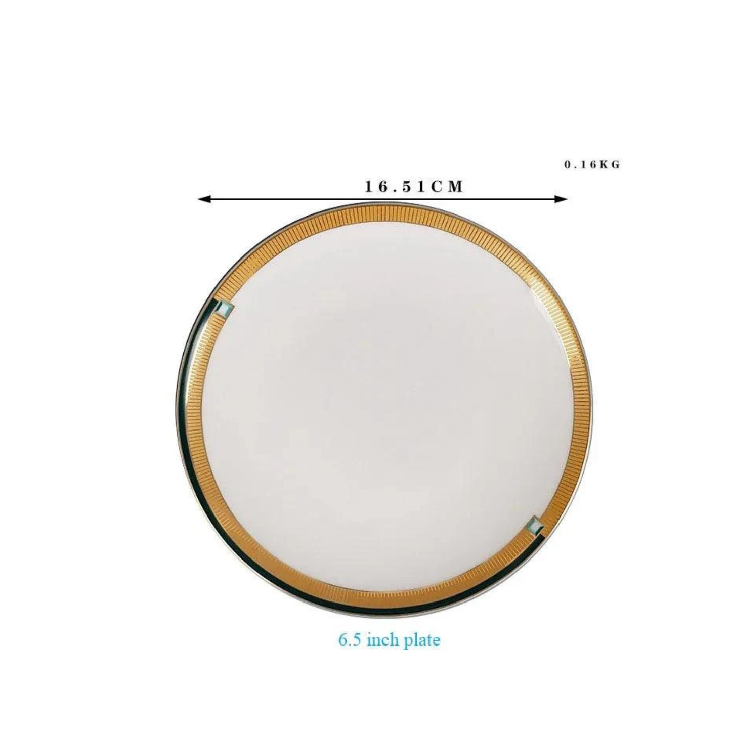 Luxuriöses Green & Yellow Circular Bone China Geschirrset