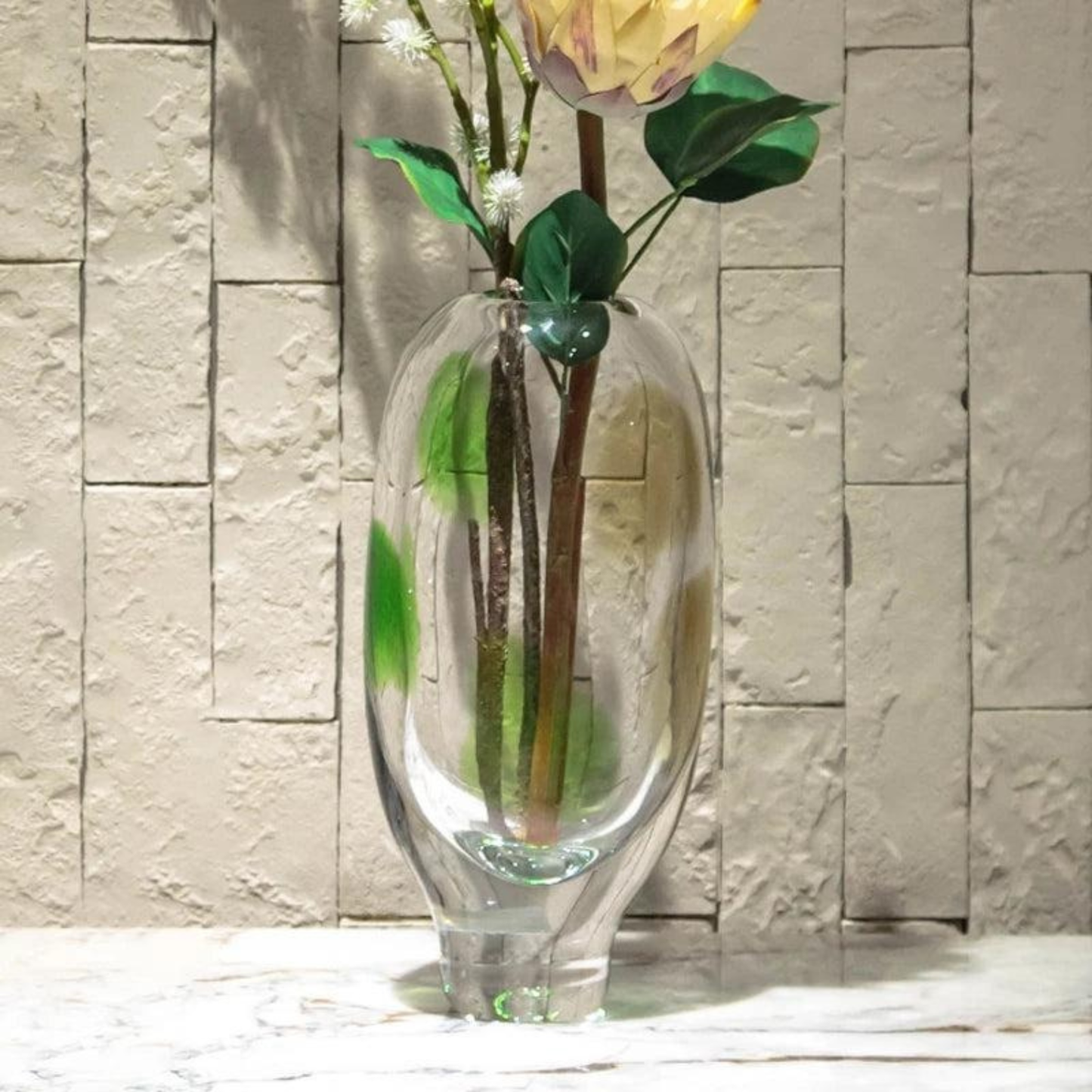 Luxus Handgefertigte Farbige Glasvase – Modernes Design