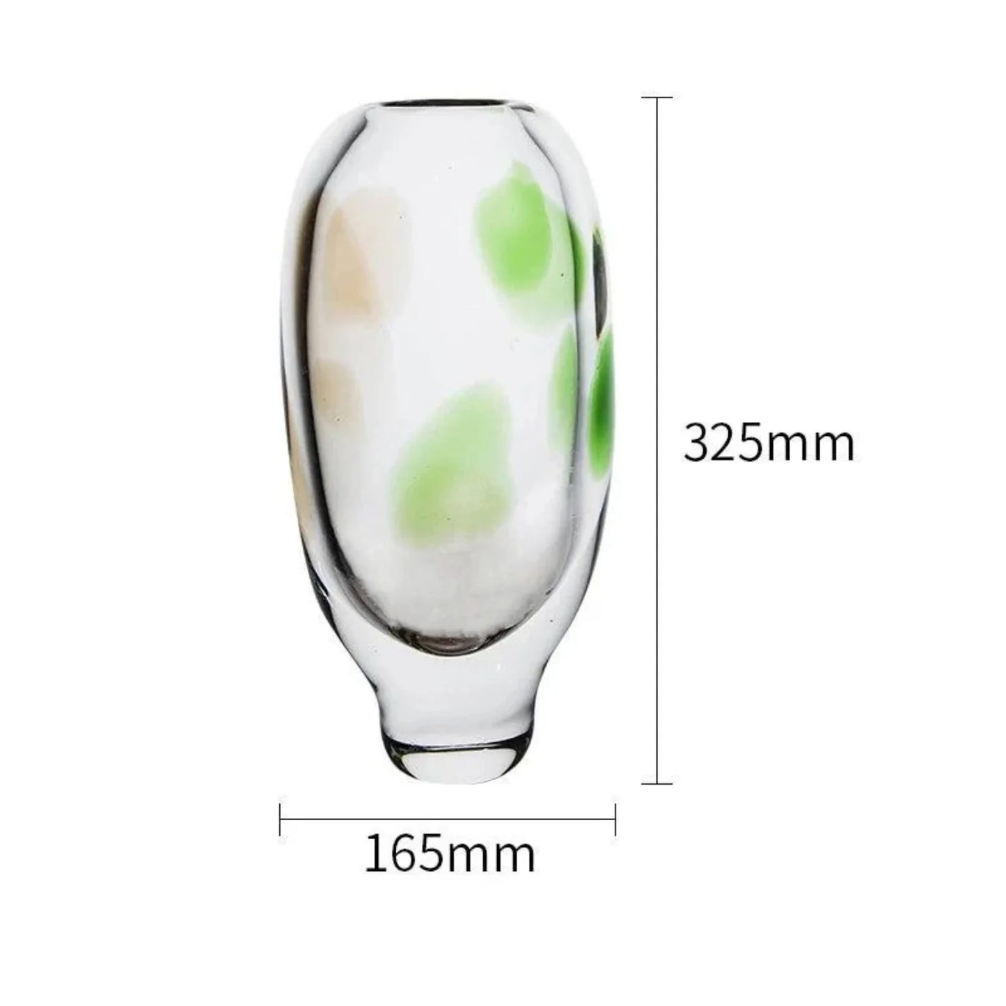 Luxus Handgefertigte Farbige Glasvase – Modernes Design