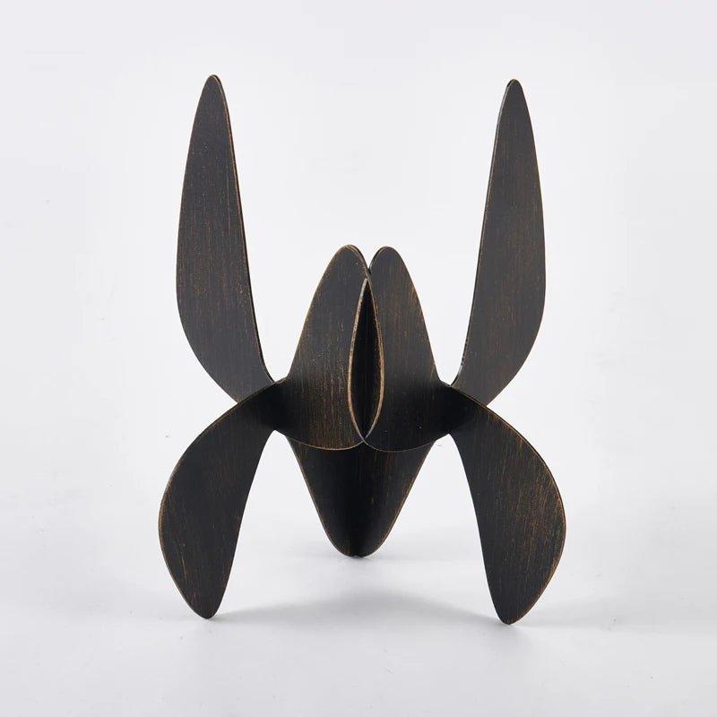 Antike Eisenfigur Vogel – Luxuriöse Metall - Dekoration - Quality Elegance