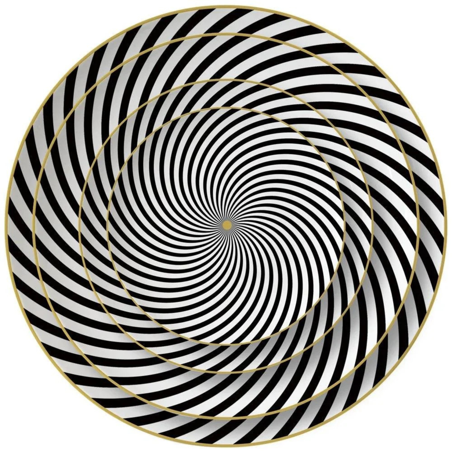 Luxuriöses Black Stripe Bone China Geschirrset