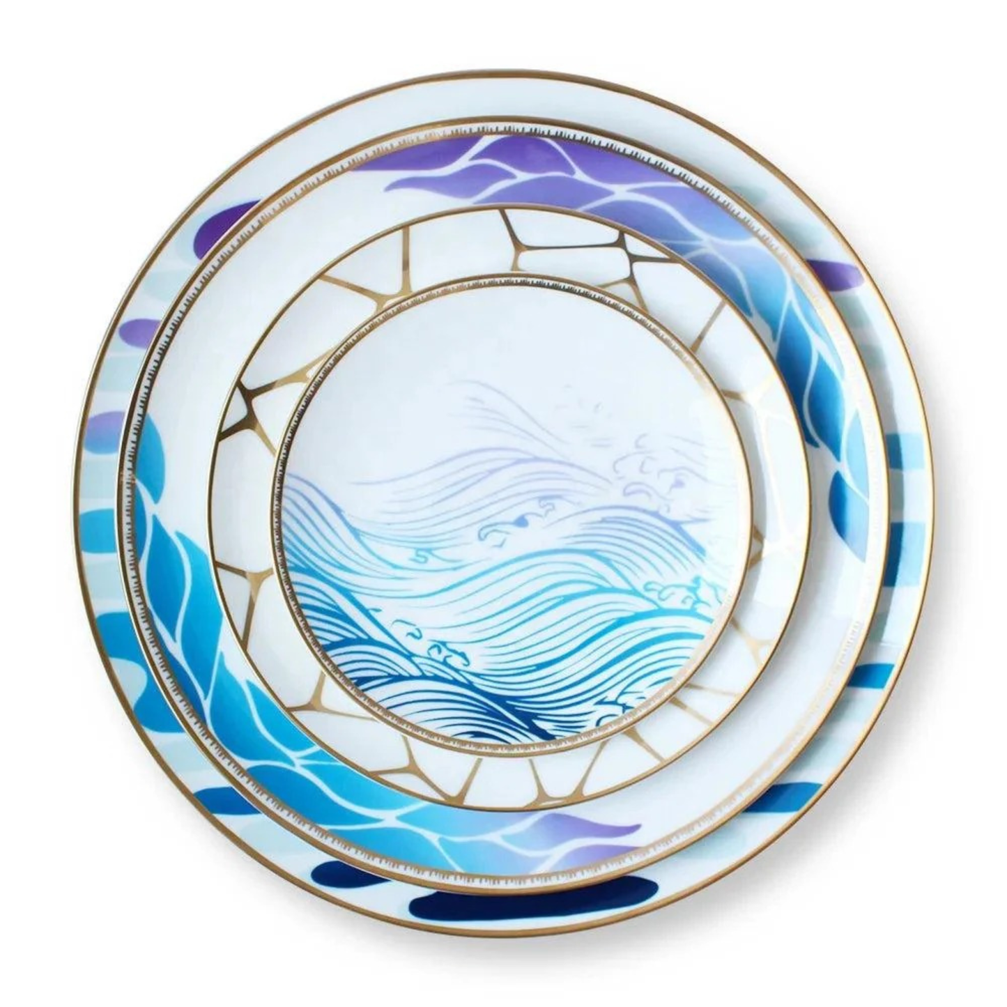 Luxuriöses Elegance Decal Bone China Geschirrset