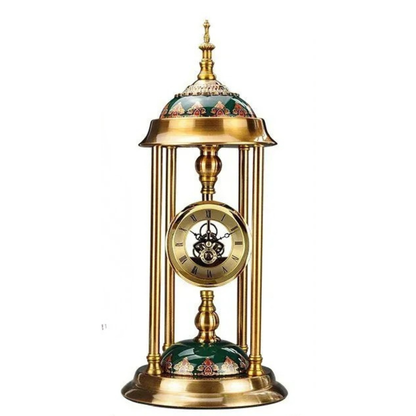 Retro Goldene Tischuhr im Amerikanischen Stil