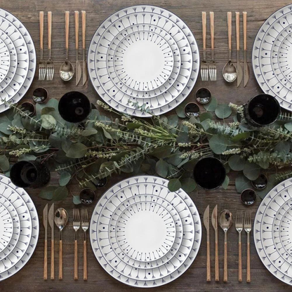 Luxuriöses Minimalistisches High-End Bone China Geschirrset