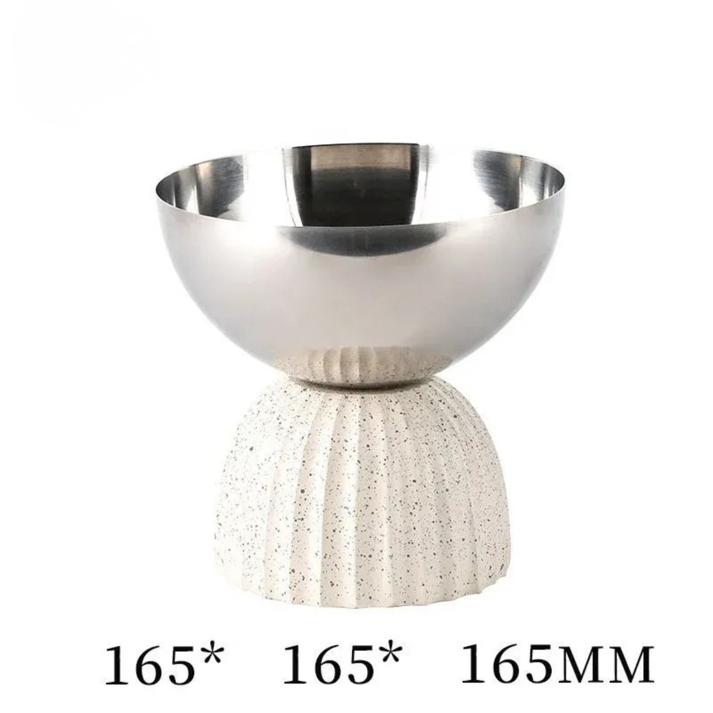 Luxus Nordische Metall Obstschale mit Harzbasis