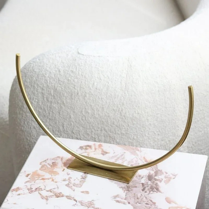 Luxus Halbkreis Metall Dekorobjekt – Italienisches Design