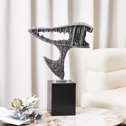 Luxuriöse Antik-Silber Skulptur – Handgefertigte Resin