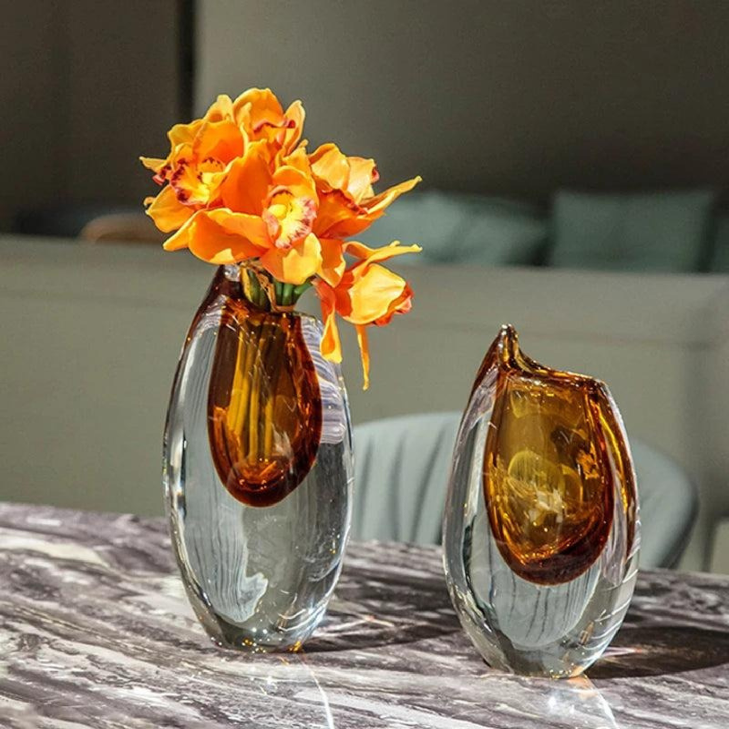 Luxus Moderne Stil Vase – Handgeblasenes Murano Glas