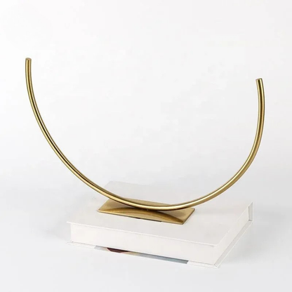 Luxus Halbkreis Metall Dekorobjekt – Italienisches Design
