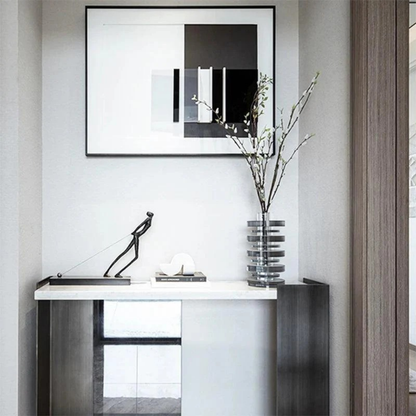 Handgefertigte Dunkelbronze-Metallskulptur