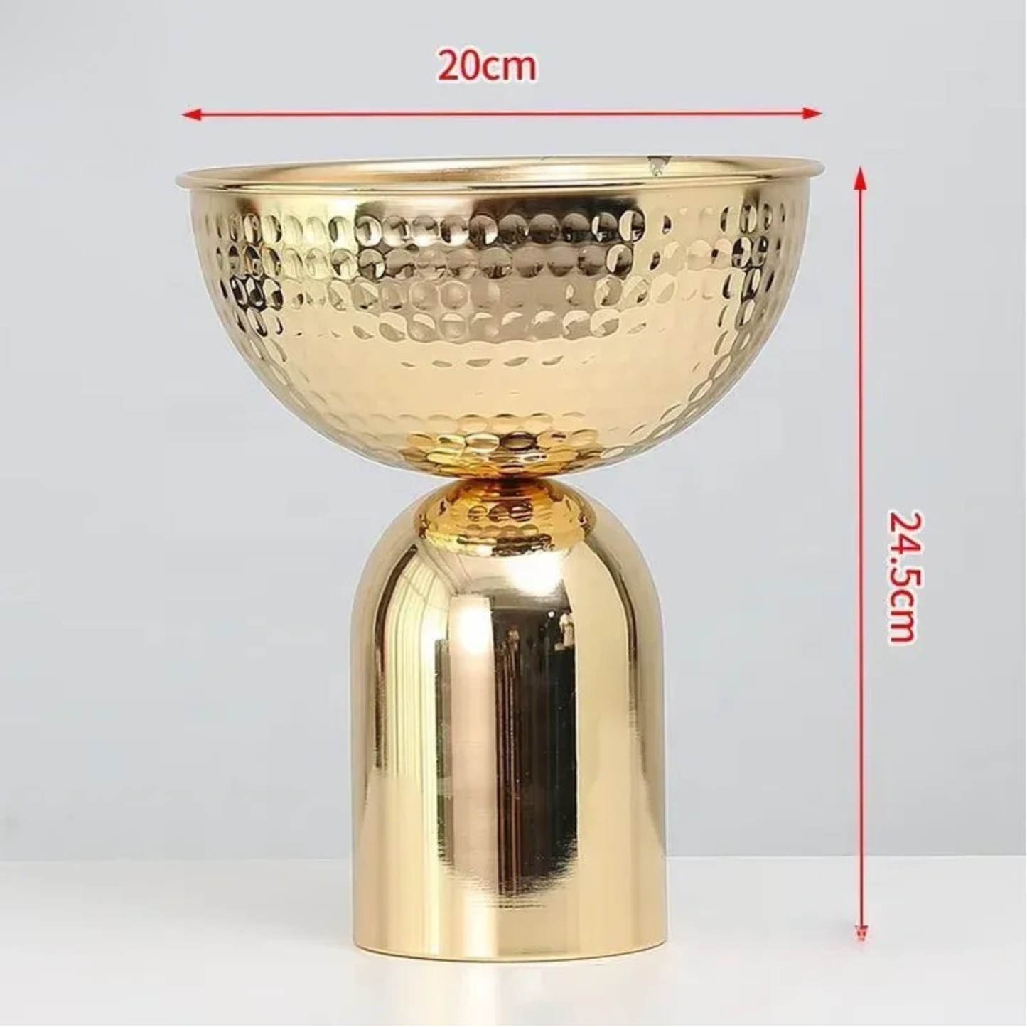 Goldene Metall-Fruchtschalen 2er Set – Luxus Dekoration