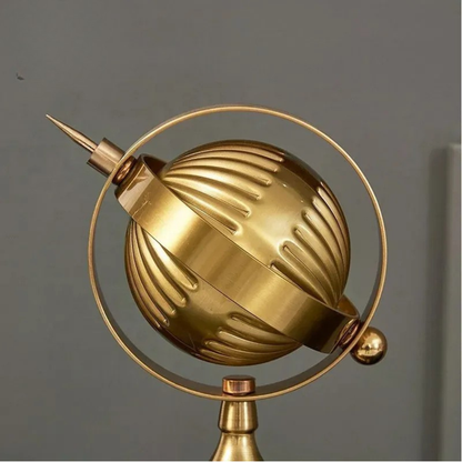 Luxus Gold Globus Set Metall Dekofiguren Büro Wohnraum Design