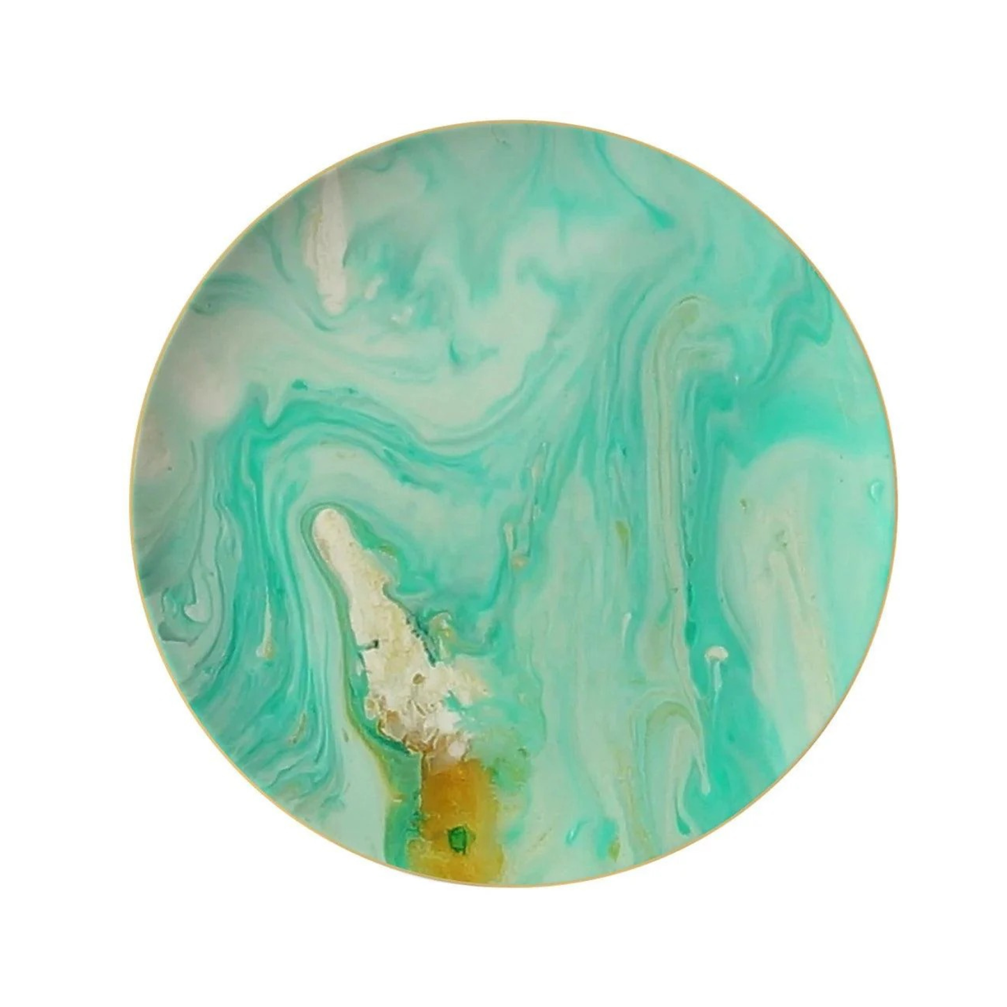 Luxuriöses Green Marble Pattern Bone China Geschirrset