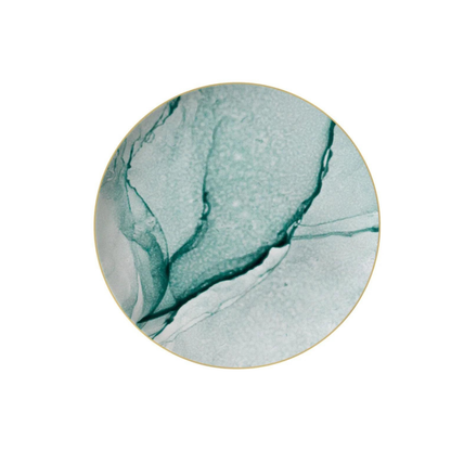 Luxuriöses Green Marble Bone China Geschirrset