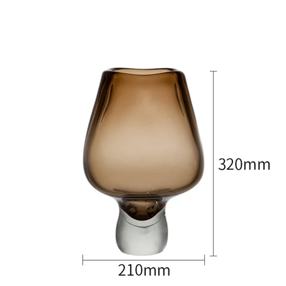Handgefertigte Glasvase – farbig, hochwertig, einzigartig, Centerpiece