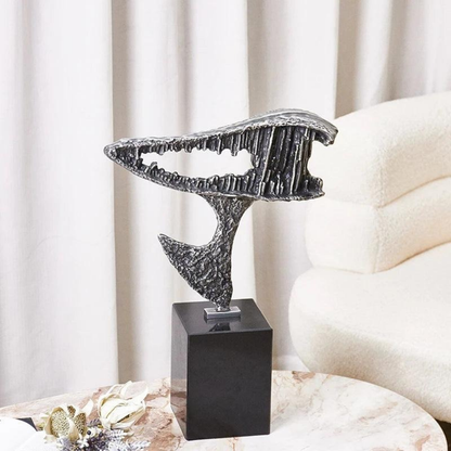 Luxuriöse Antik-Silber Skulptur – Handgefertigte Resin