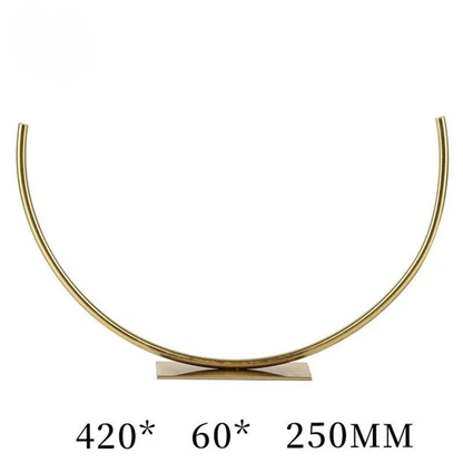 Luxus Halbkreis Metall Dekorobjekt – Italienisches Design