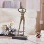 Vintage Bläser-Skulptur – Handgefertigte Metallfigur