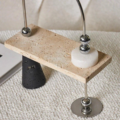 Modernes Marmor-Balance-Dekorobjekt – Handgefertigte