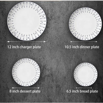 Luxuriöses Minimalistisches High-End Bone China Geschirrset