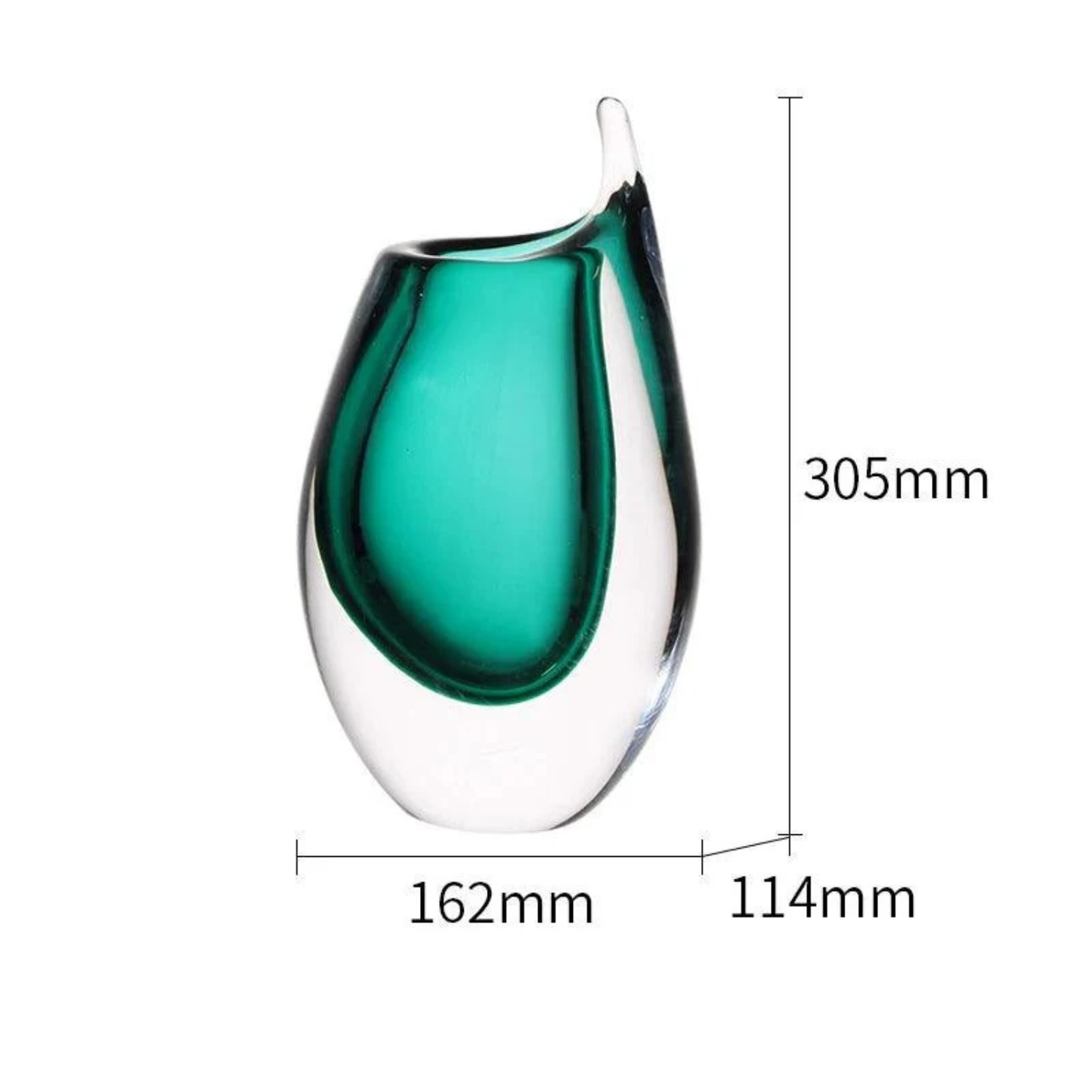 Luxus Moderne Stil Vase – Handgeblasenes Murano Glas