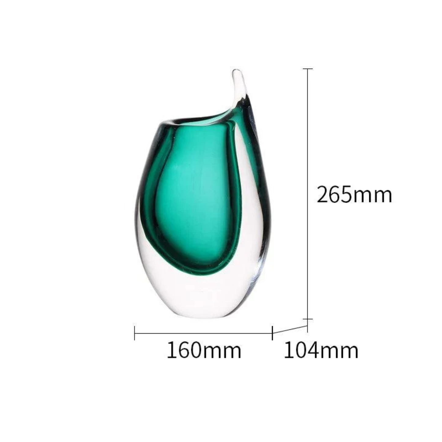Luxus Moderne Stil Vase – Handgeblasenes Murano Glas