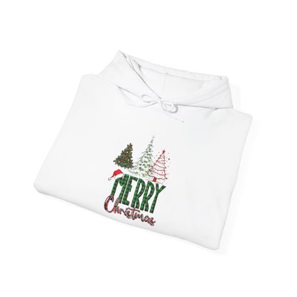 Merry Christmas Hoodie Unisex Trees Graphic Festive Look