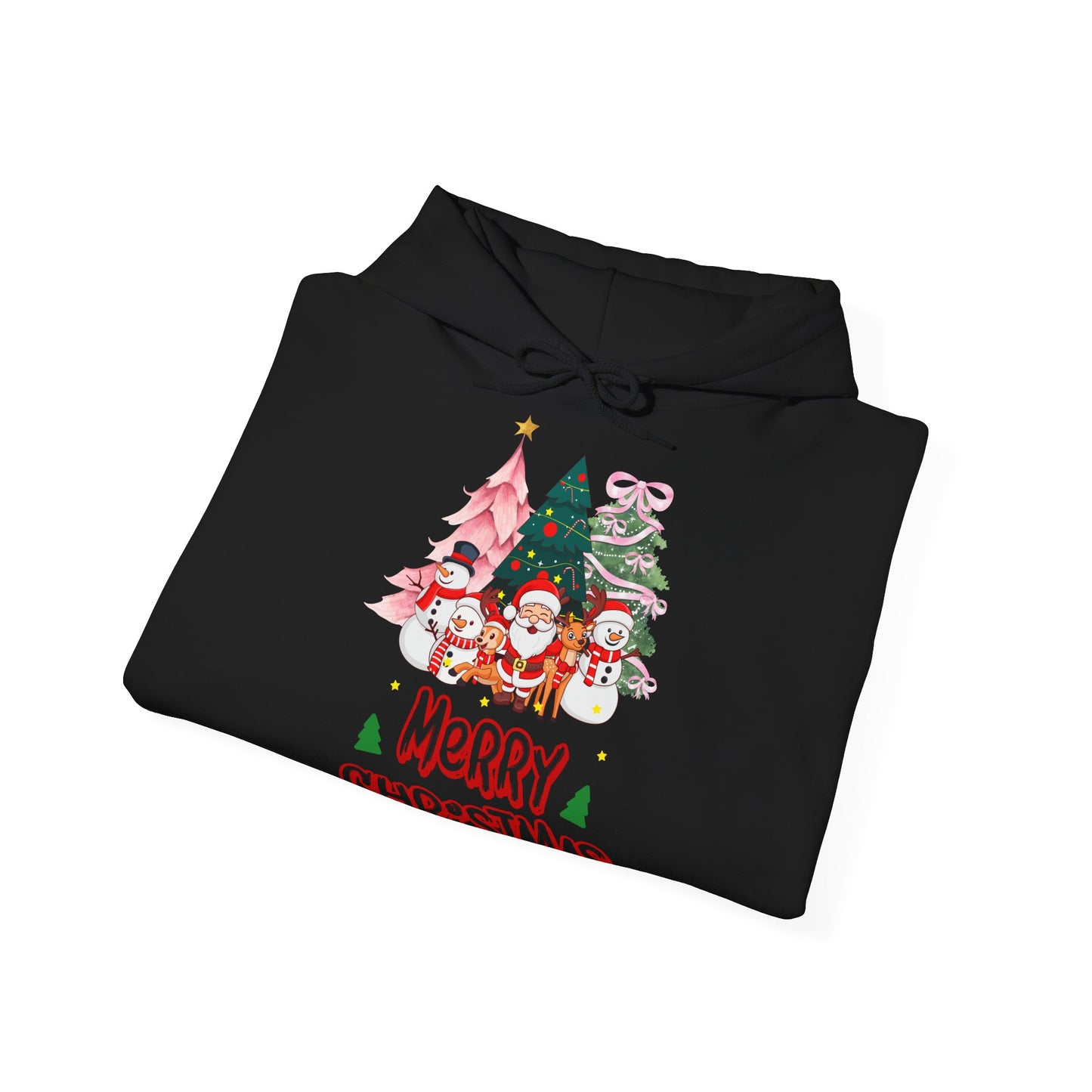 Merry Christmas Hoodie Santa Schneemann & Tannenbaum Unisex