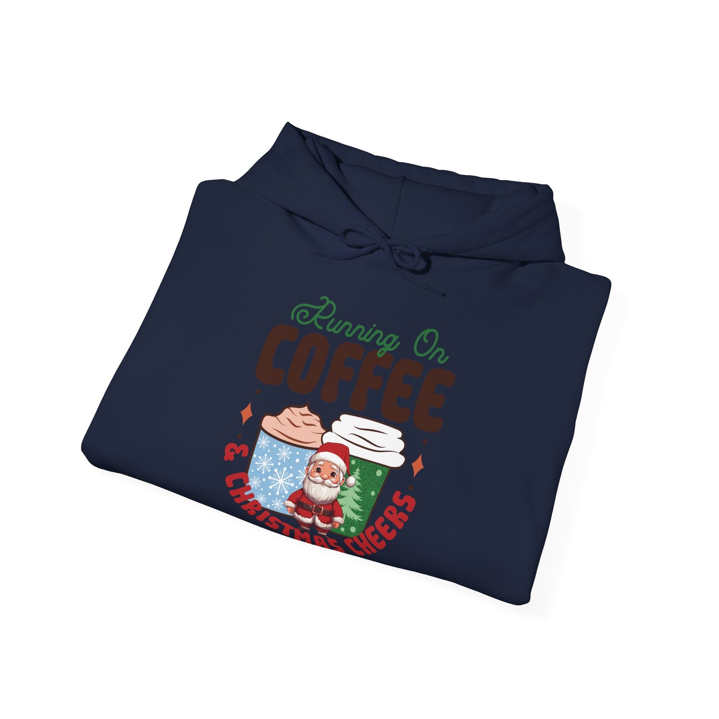 Running On Coffee & Christmas Cheers Hoodie - Weihnachtlicher Spaß
