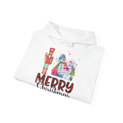 Merry Christmas Hoodie Schneemann & Nussknacker Unisex