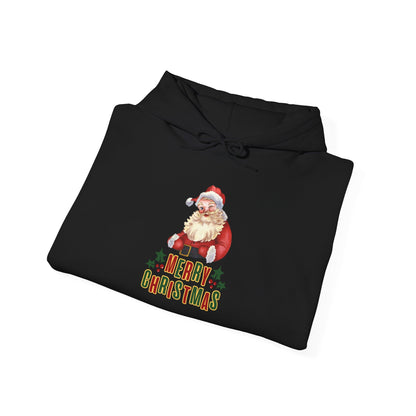 Merry Christmas Santa Hoodie Weihnachten Unisex Retro Look