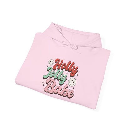 Holly Jolly Babe Weihnachten Hoodie Unisex Christmas Pullover Retro