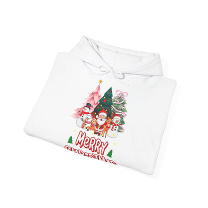 Merry Christmas Hoodie Santa Schneemann & Tannenbaum Unisex