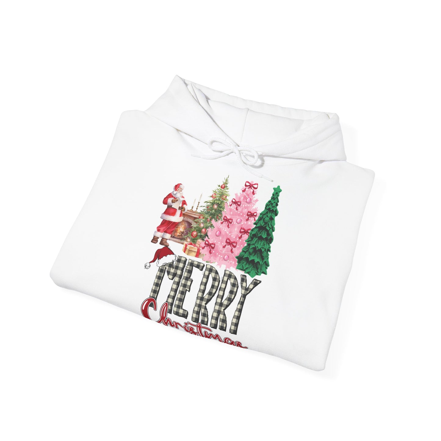 Merry Christmas Hoodie Santa & Pinker Tannenbaum Unisex
