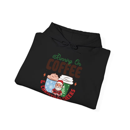 Running On Coffee & Christmas Cheers Hoodie - Weihnachtlicher Spaß