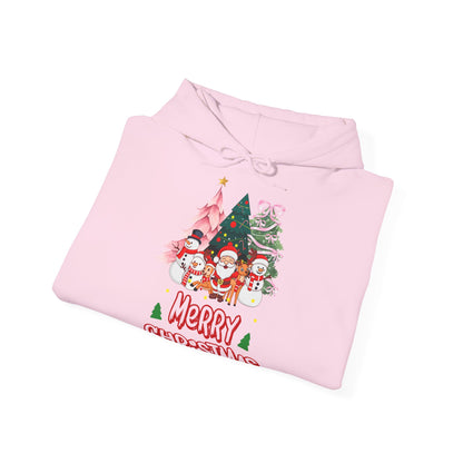 Merry Christmas Hoodie Santa Schneemann & Tannenbaum Unisex
