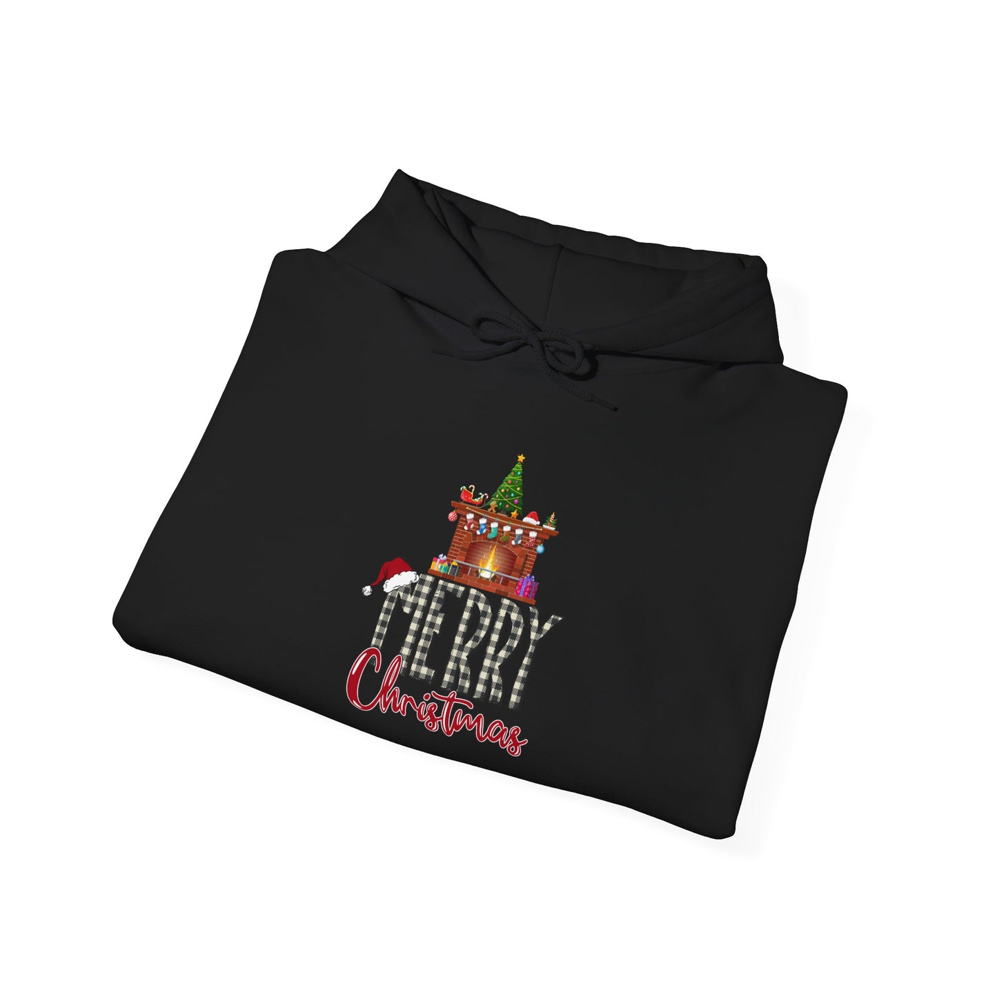 Merry Christmas Hoodie Fireplace Design Unisex Weihnachten