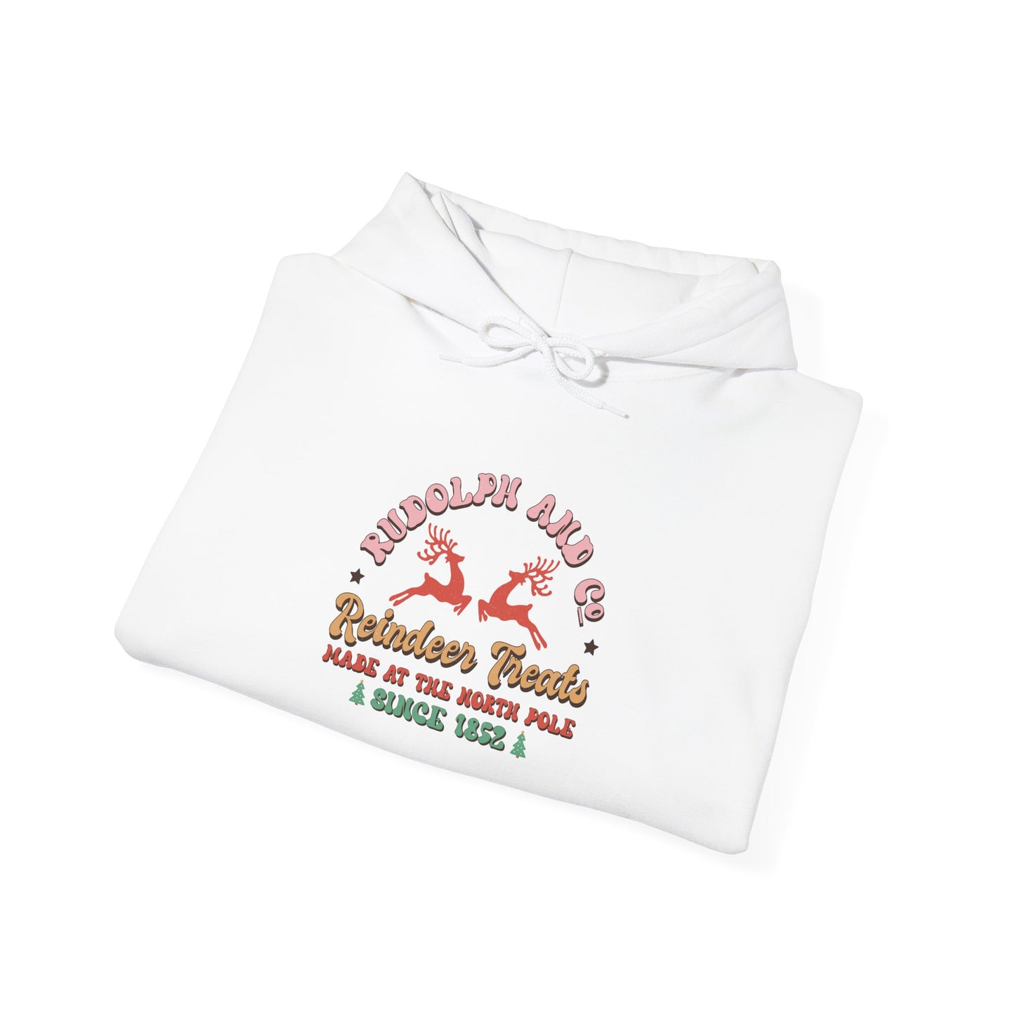 Rudolph & Co Reindeer Treats Retro Weihnachten Hoodie Unisex