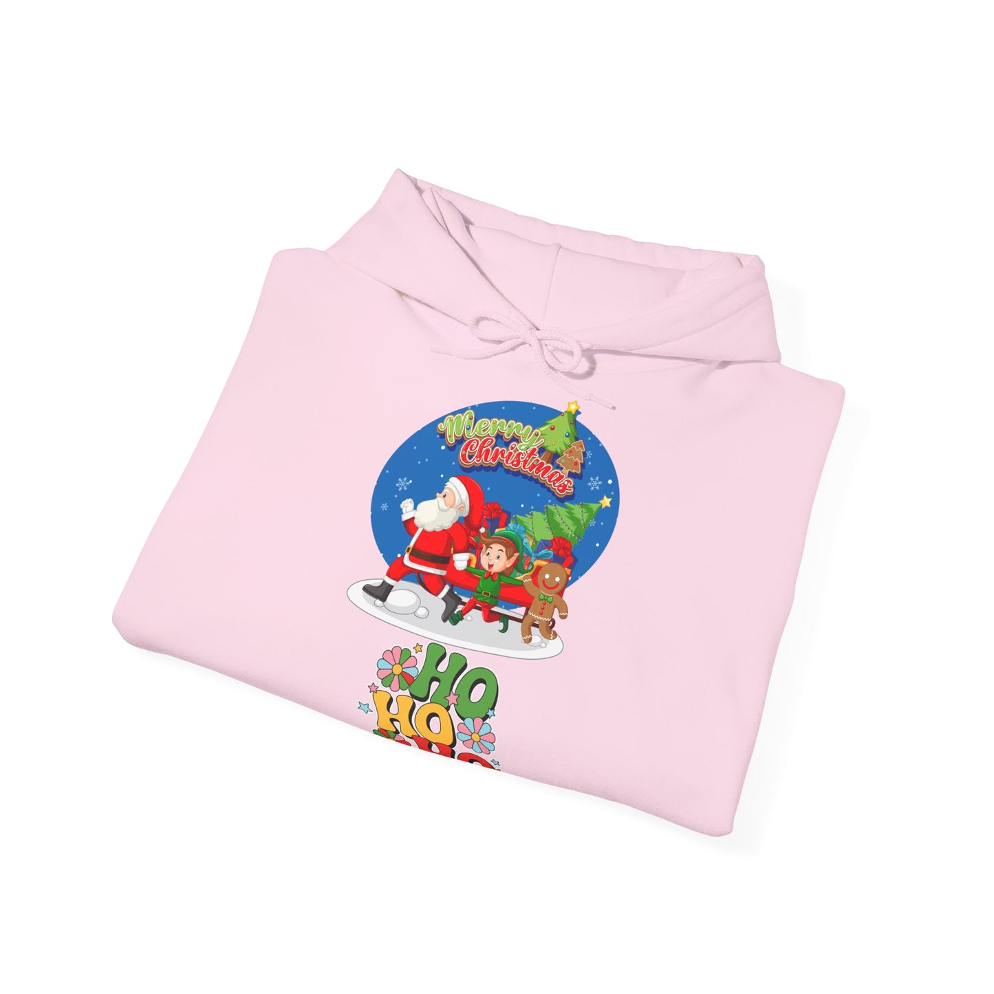 Merry Christmas Hoodie Santa & Ho Ho Ho Motiv Unisex