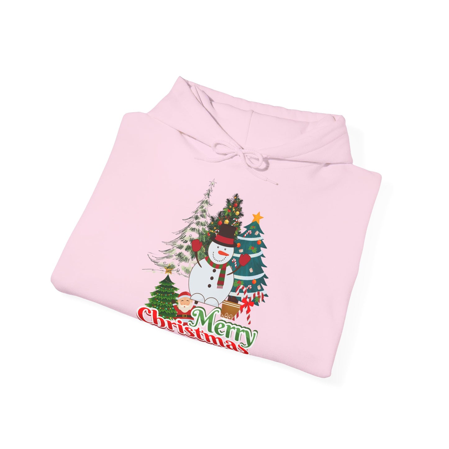 Merry Christmas Hoodie Schneemann & Weihnachtsbaum Unisex